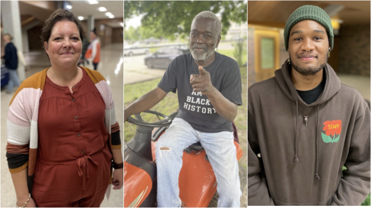 Ellen Colby, Andre Lee Lewis and Tylon Jones support the Urban Agriculture Conference.