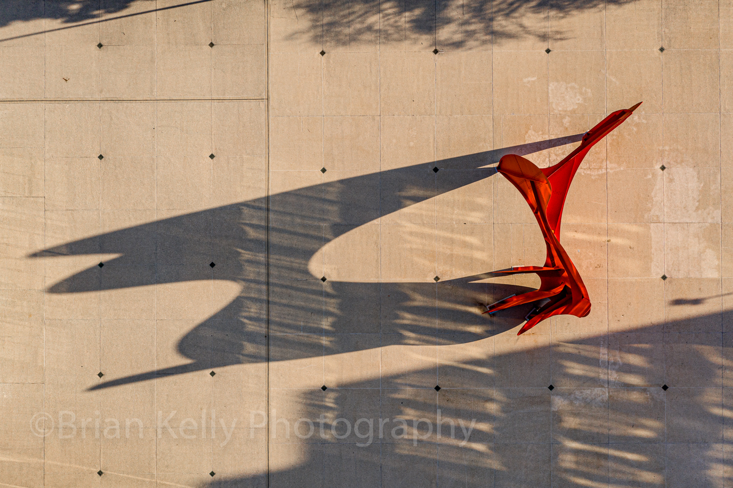 "Le Grande Vitesse" by Alexander Calder. From "Aerial: Grand Rapids from Above." Photo by Brian Kelly Photography.