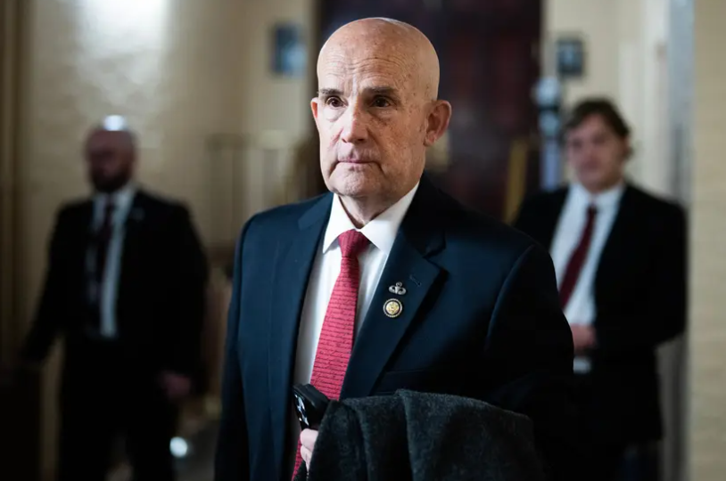 U.S. Rep. Keith Self, R-McKinney, leaves a meeting of the House Republican Conference in the U.S. Capitol.png