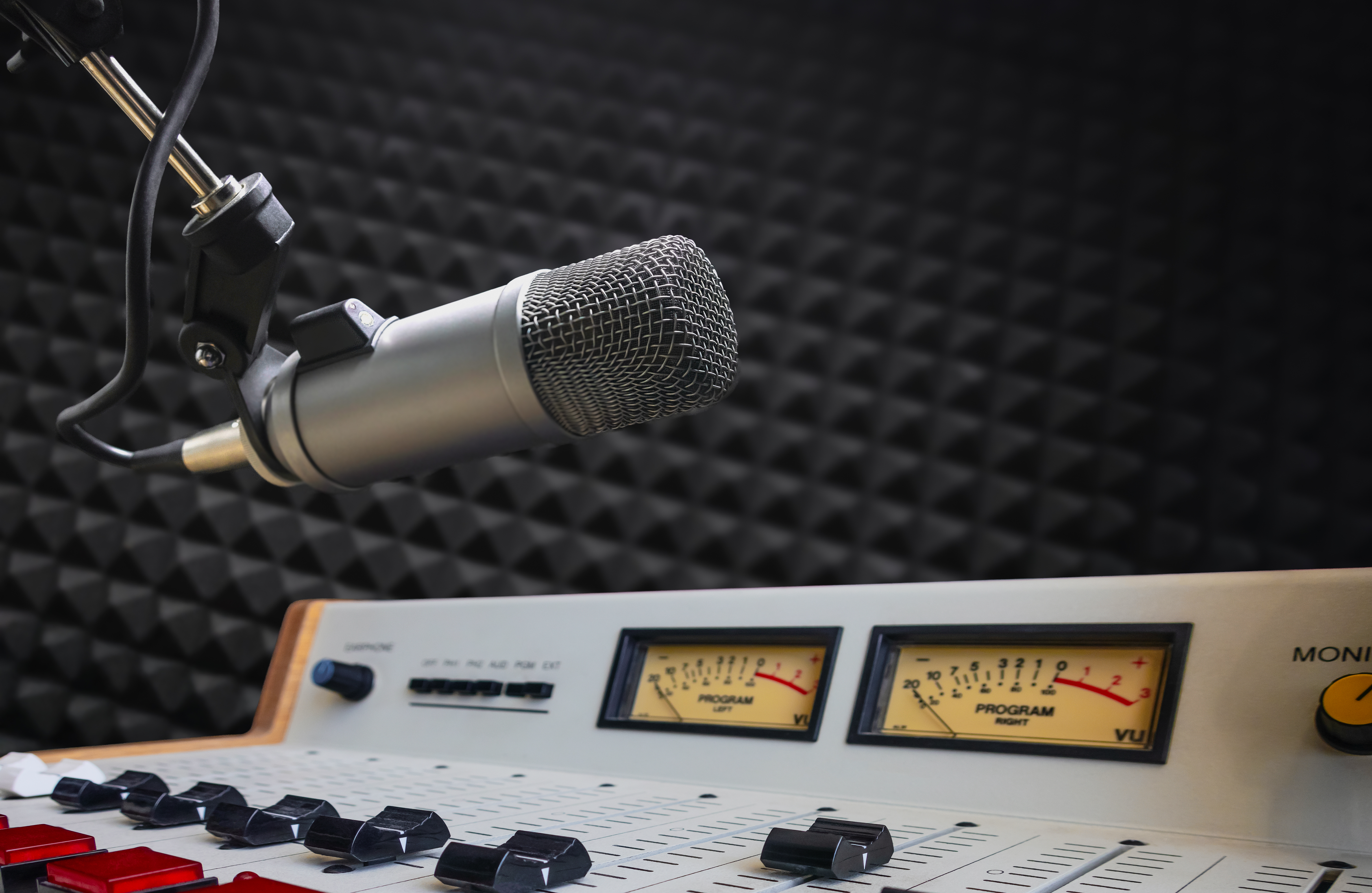 Professional microphone and on air sign