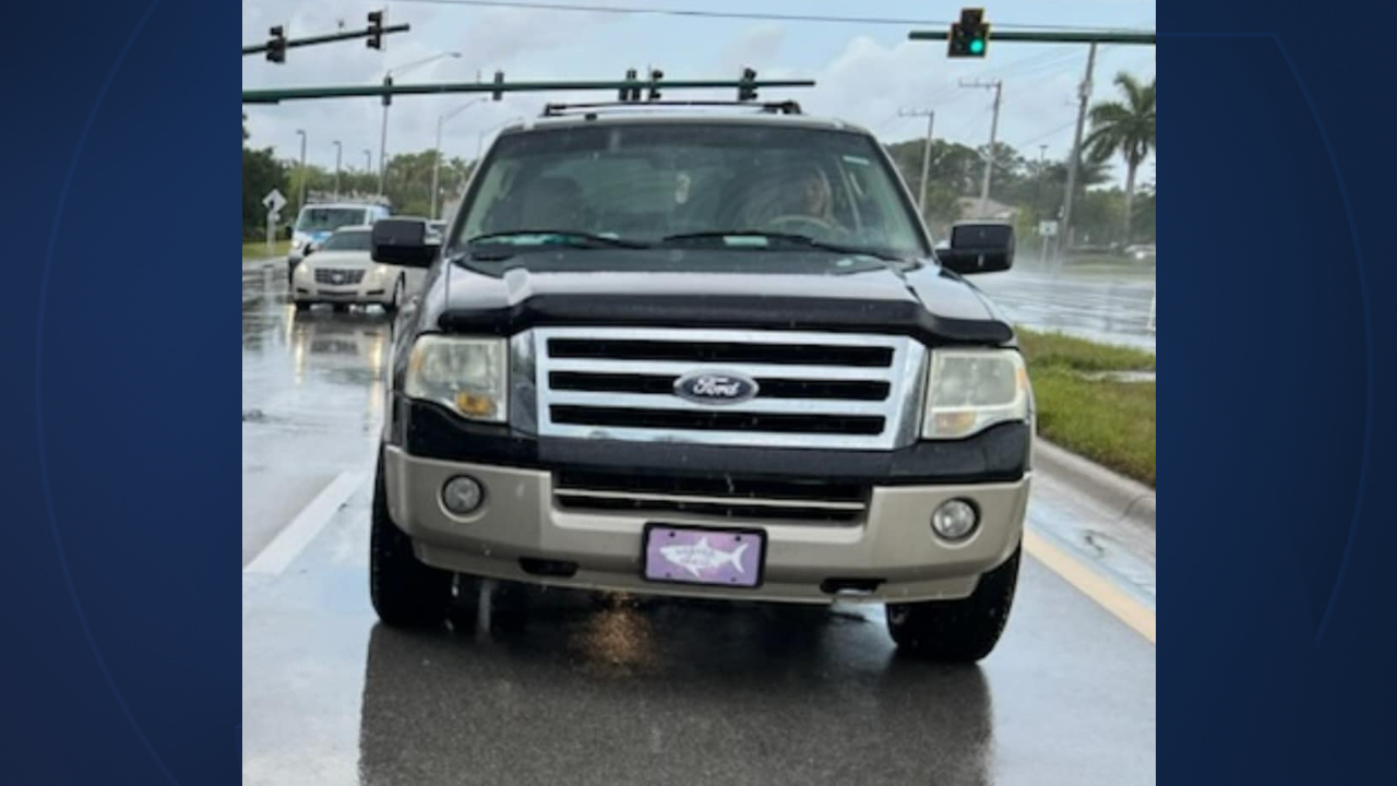 A vehicle involved in a hit-and-run crash on South Kanner Highway, south of the intersection with Southeast Salerno Road, in Martin County in April 2022.jpg