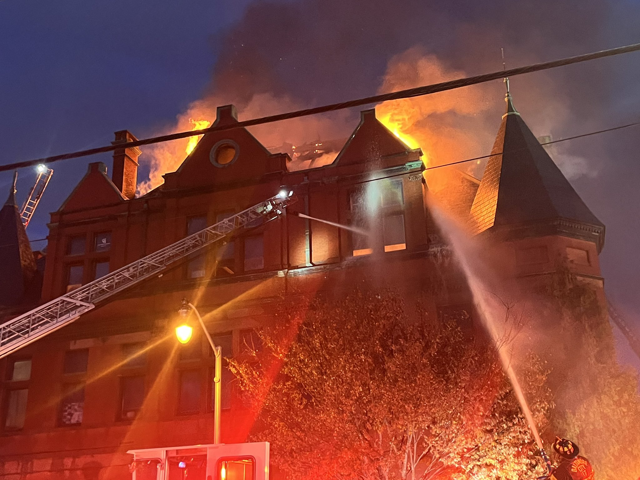 3-alarm fire 