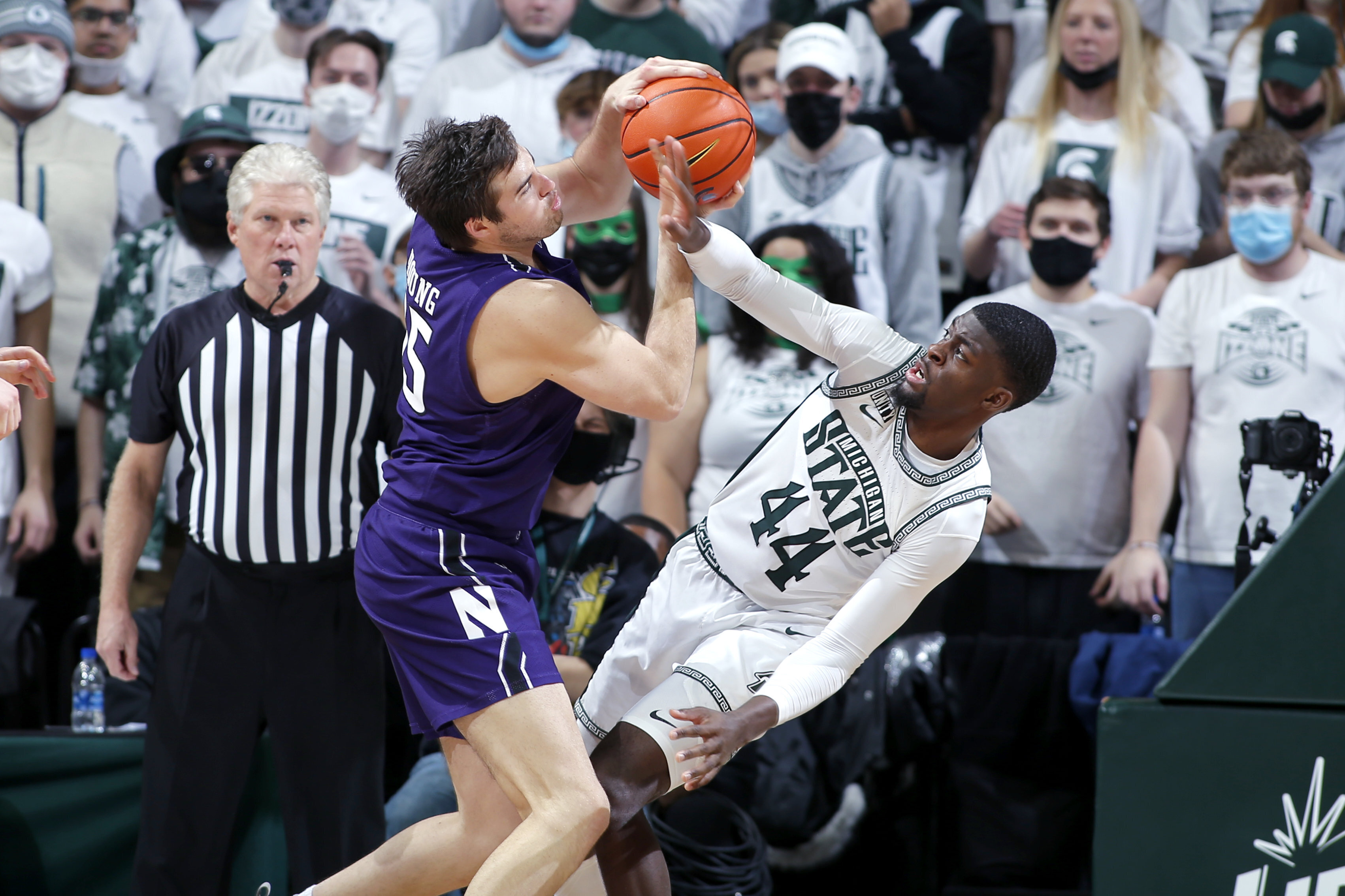 Gabe Brown, Ryan Young Northwestern Michigan State Basketball