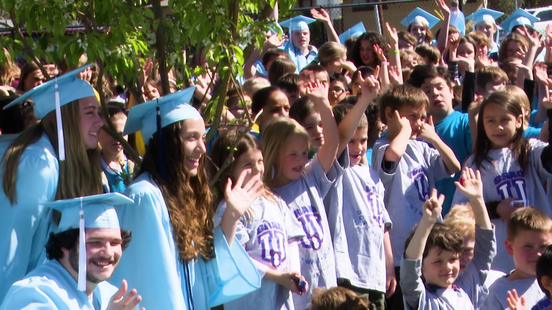 Seniors conduct "Graduation Walks" at Great Falls elementary schools 