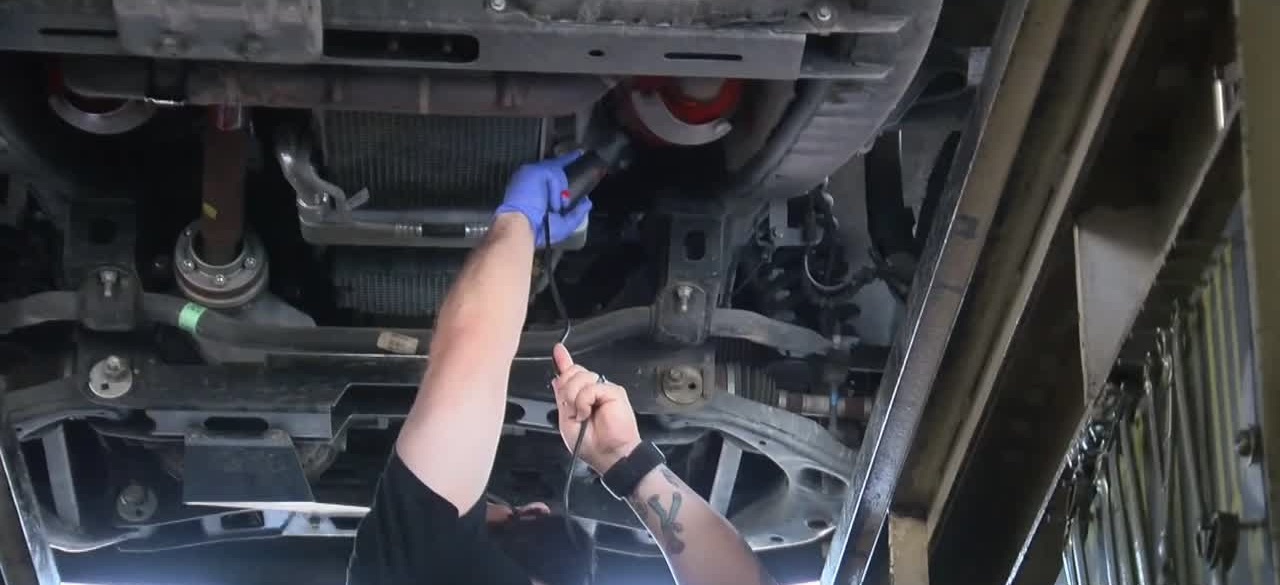 Catalytic converter etching and painting event