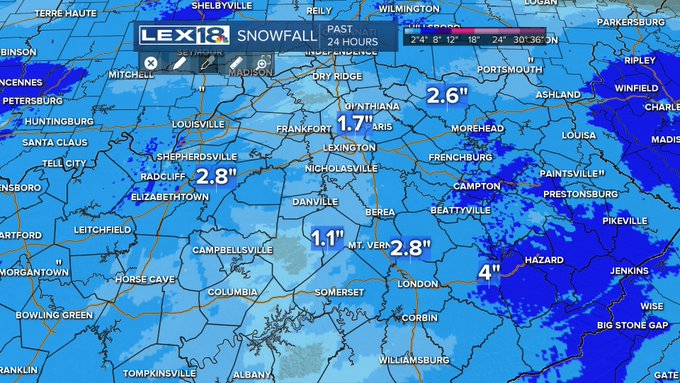 Snow totals