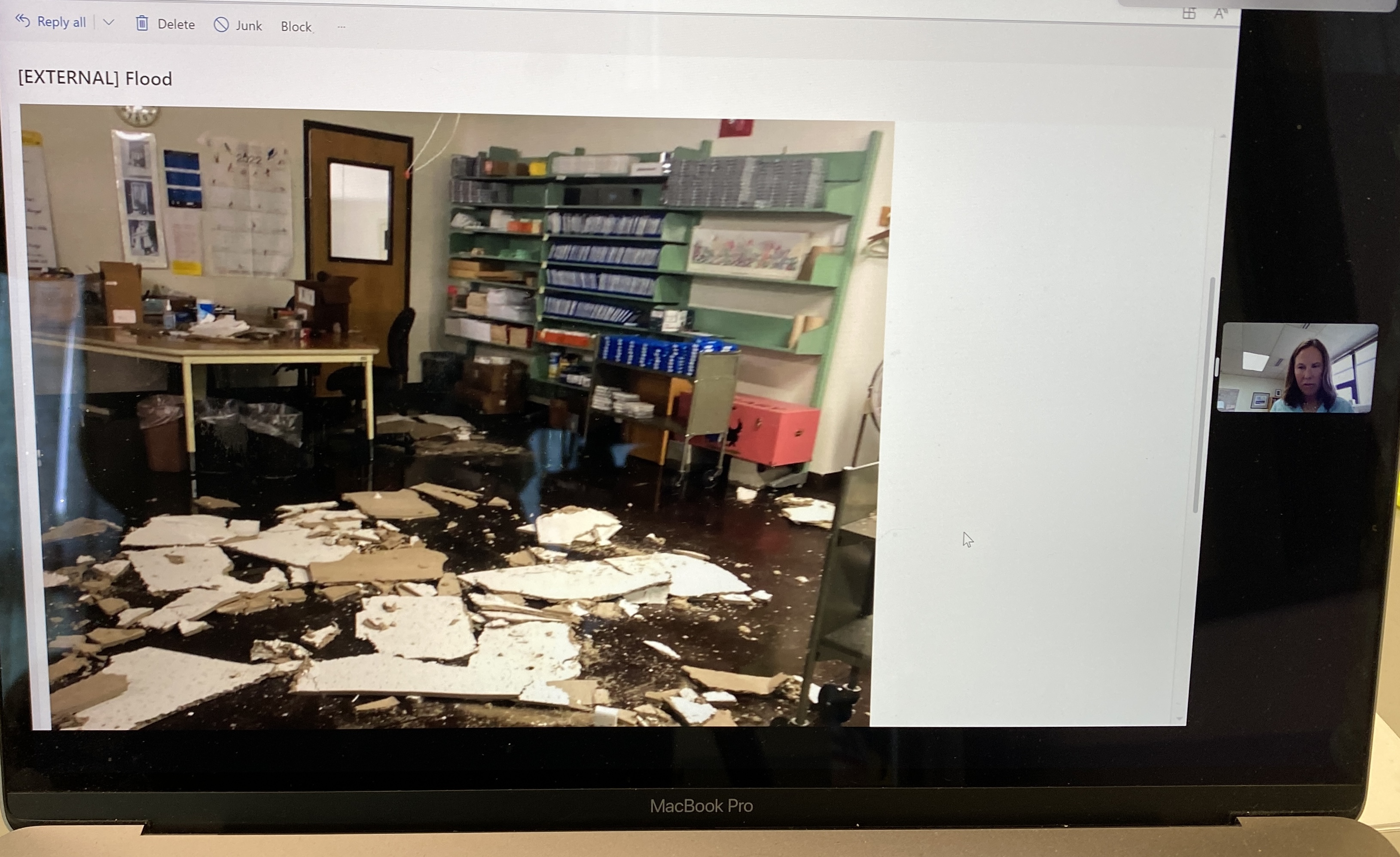 State Library Flooding