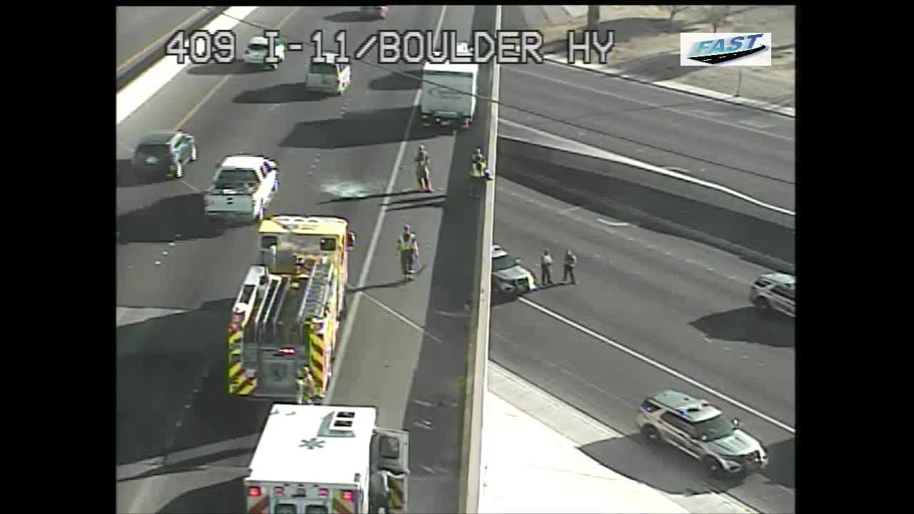 Fatal crash closes Boulder Highway in both directions and lanes at the I-11 interchange 
