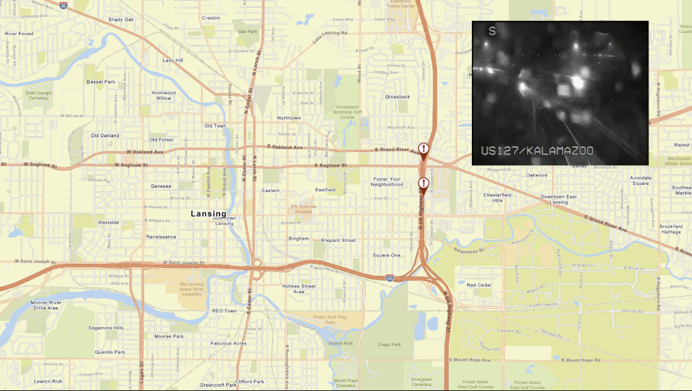 US-127 closed due to flooding