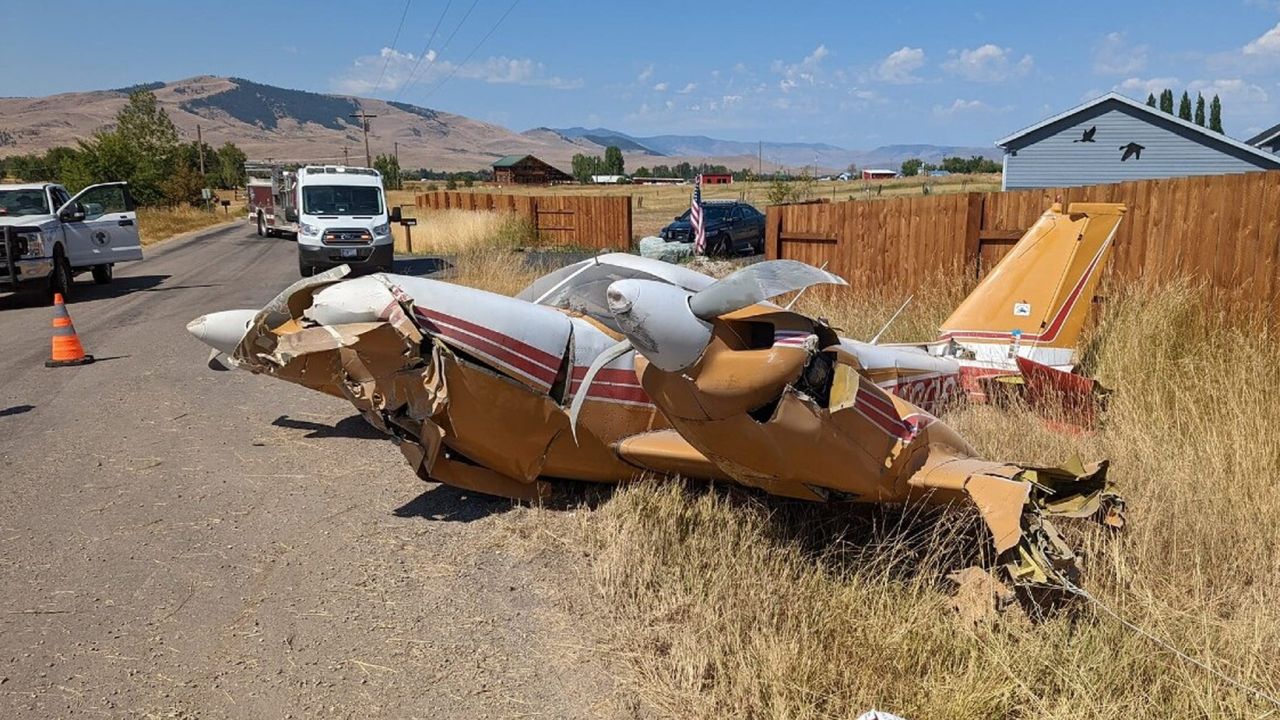A small plane crashed at the airport in St. Ignatius on August 23, 2022.