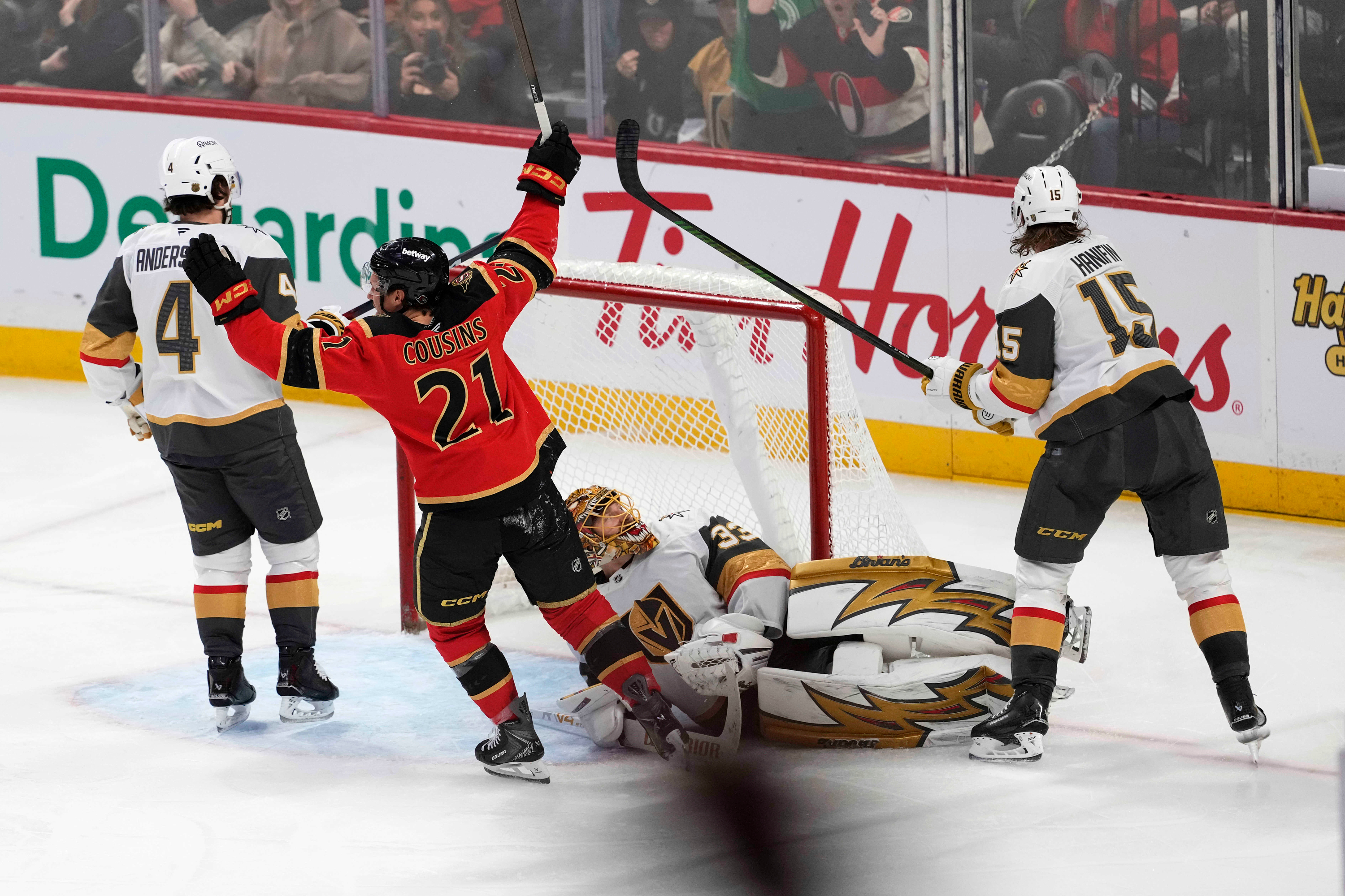Golden Knights Senators Hockey