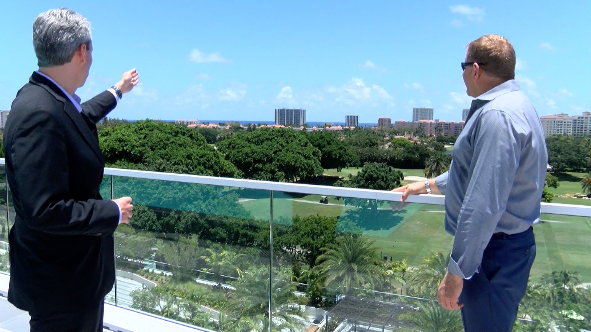 Boca Raton mayor Scott Singer tours the new condominium, Alina Residences.