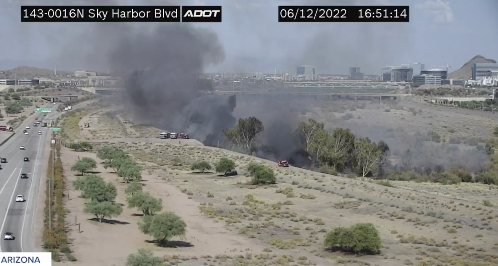 Tempe Brush Fire 6-12-22
