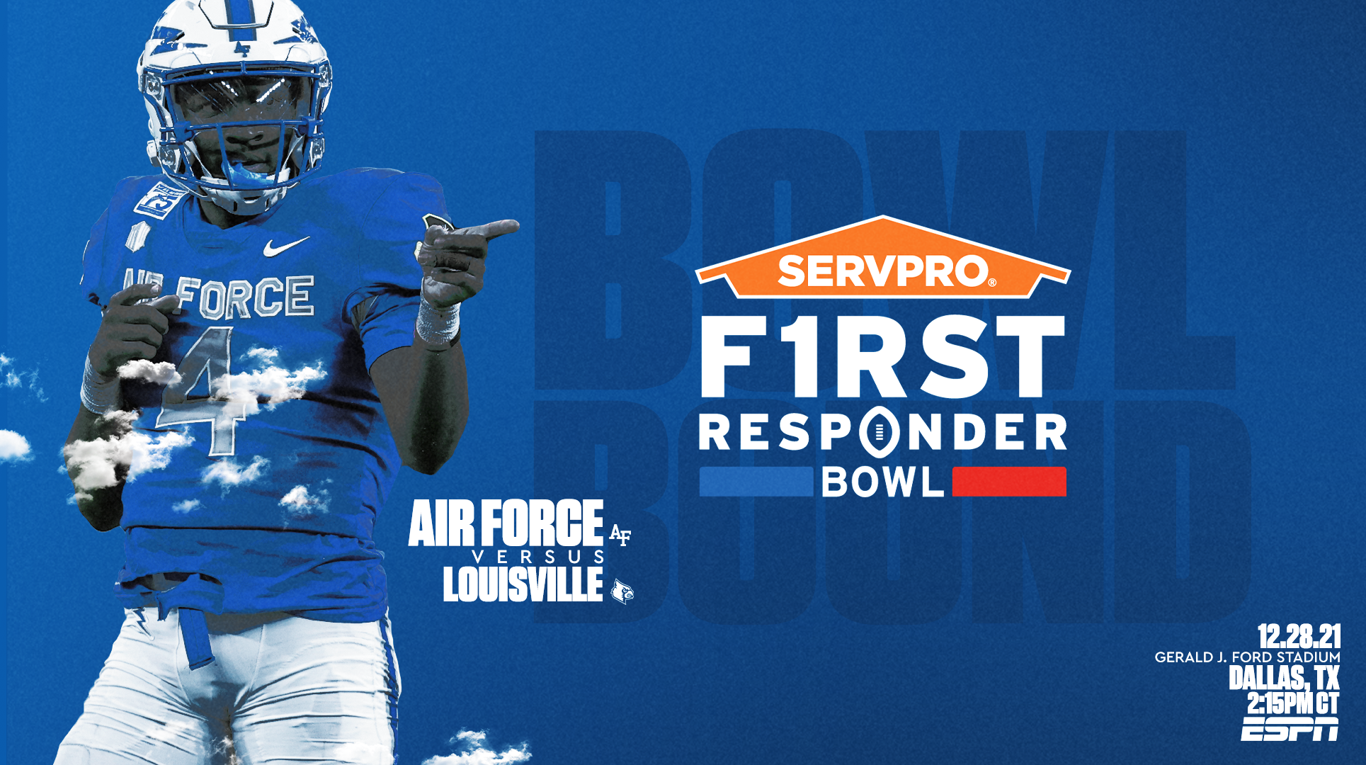 Air Force football to play in SERVOPRO First Responder Bowl against Louisville 
