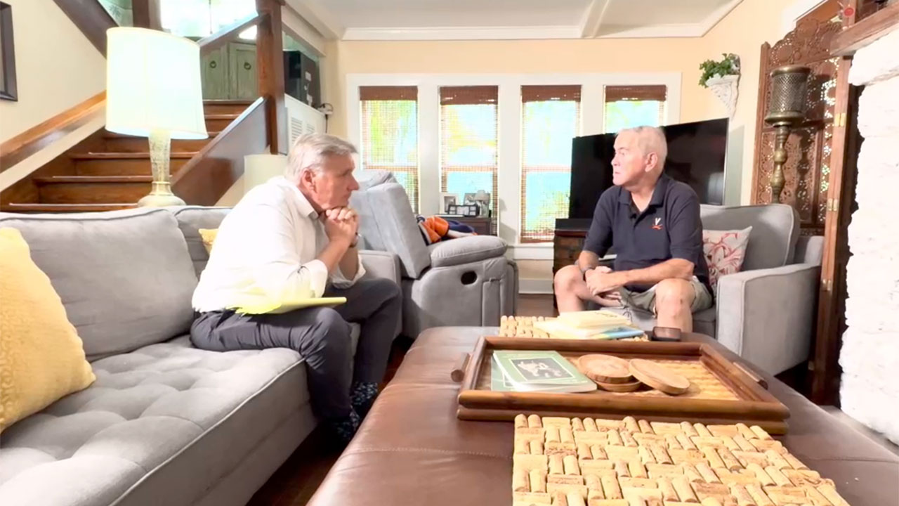 WPTV reporter Matt Sczesny speaks with Sean Sculley, a homeowner in the Grandview Heights neighborhood of West Palm Beach, about his recent insurance renewal notice.