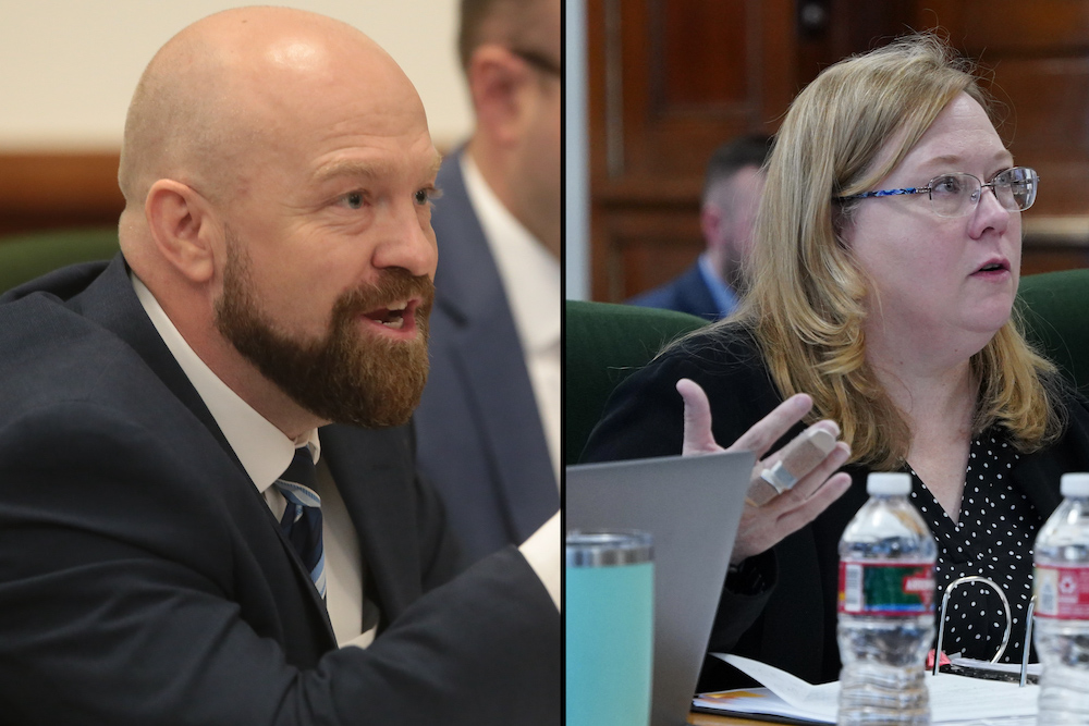 Madison County Prosecuting Attorney Rob Wood and Special Prosecutor Rachel Smith
