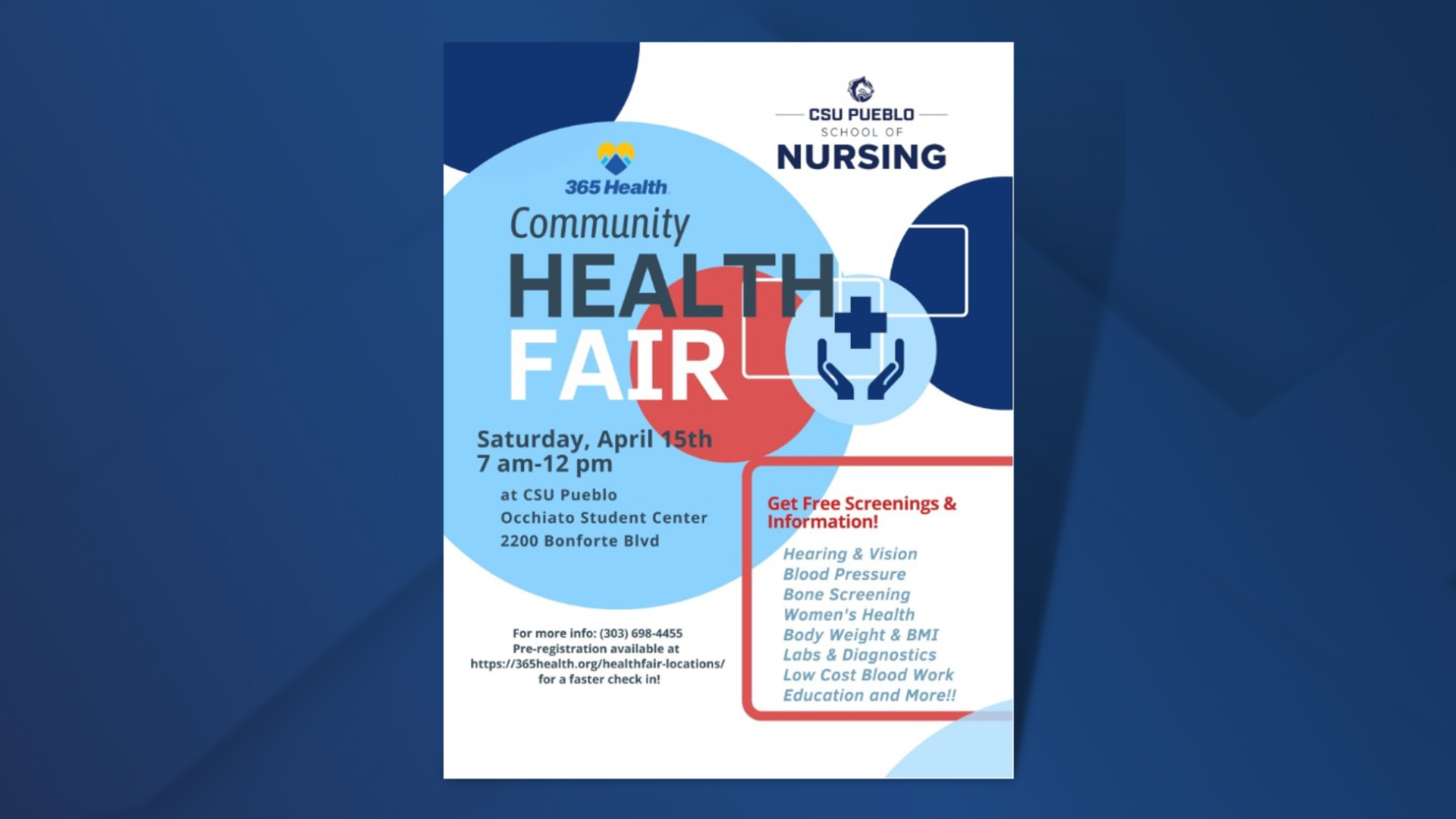 CSU Pueblo Health Fair 