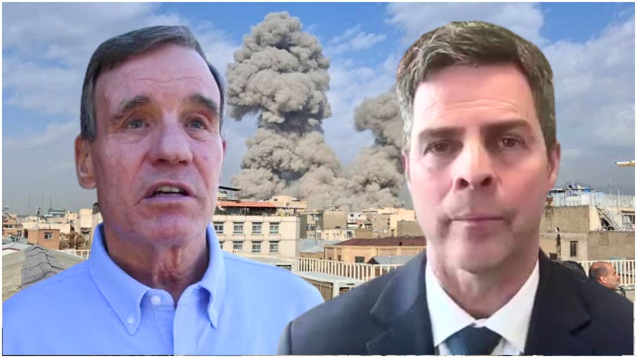 Sen. Mark Warner (D-Va.) and Rep. John McGuire (R-Va.).