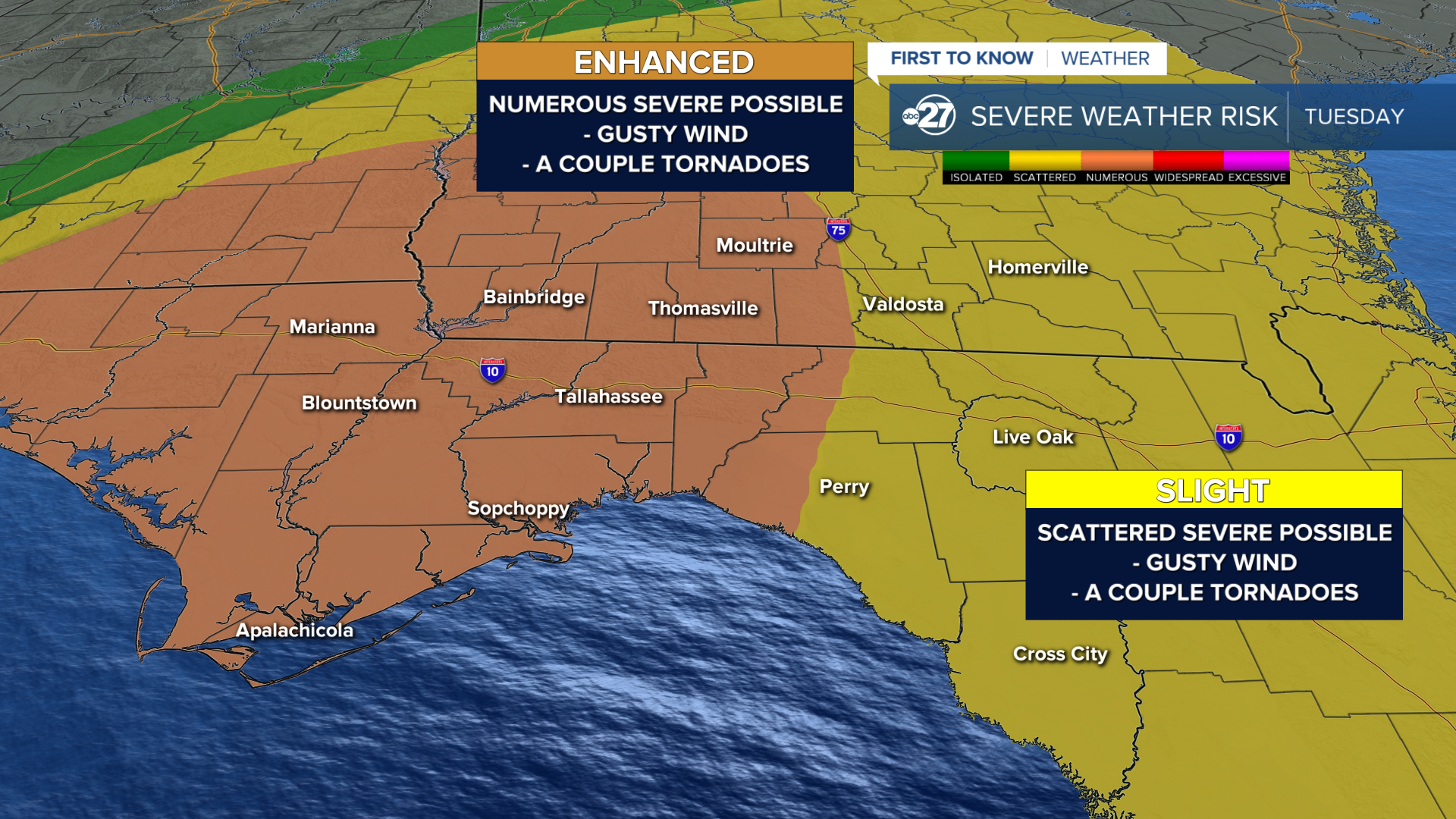 Forecast in Focus movement of Saturday storms (posted 01/05/2024)