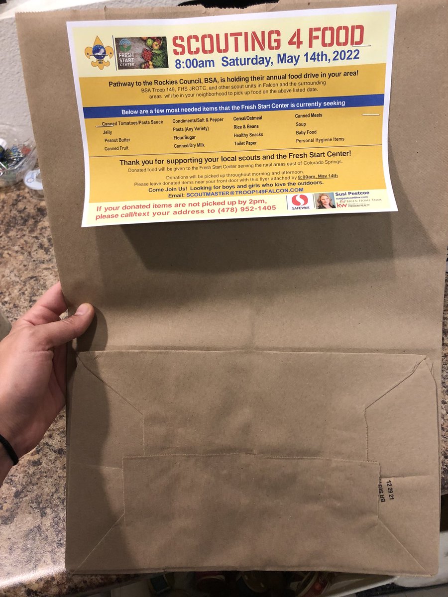 Fresh Start Center and Troop 149 to host food drive on Saturday 