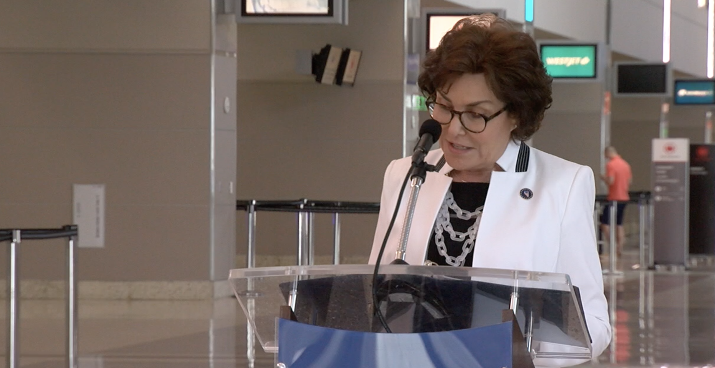 Senator Rosen at McCarran Airport