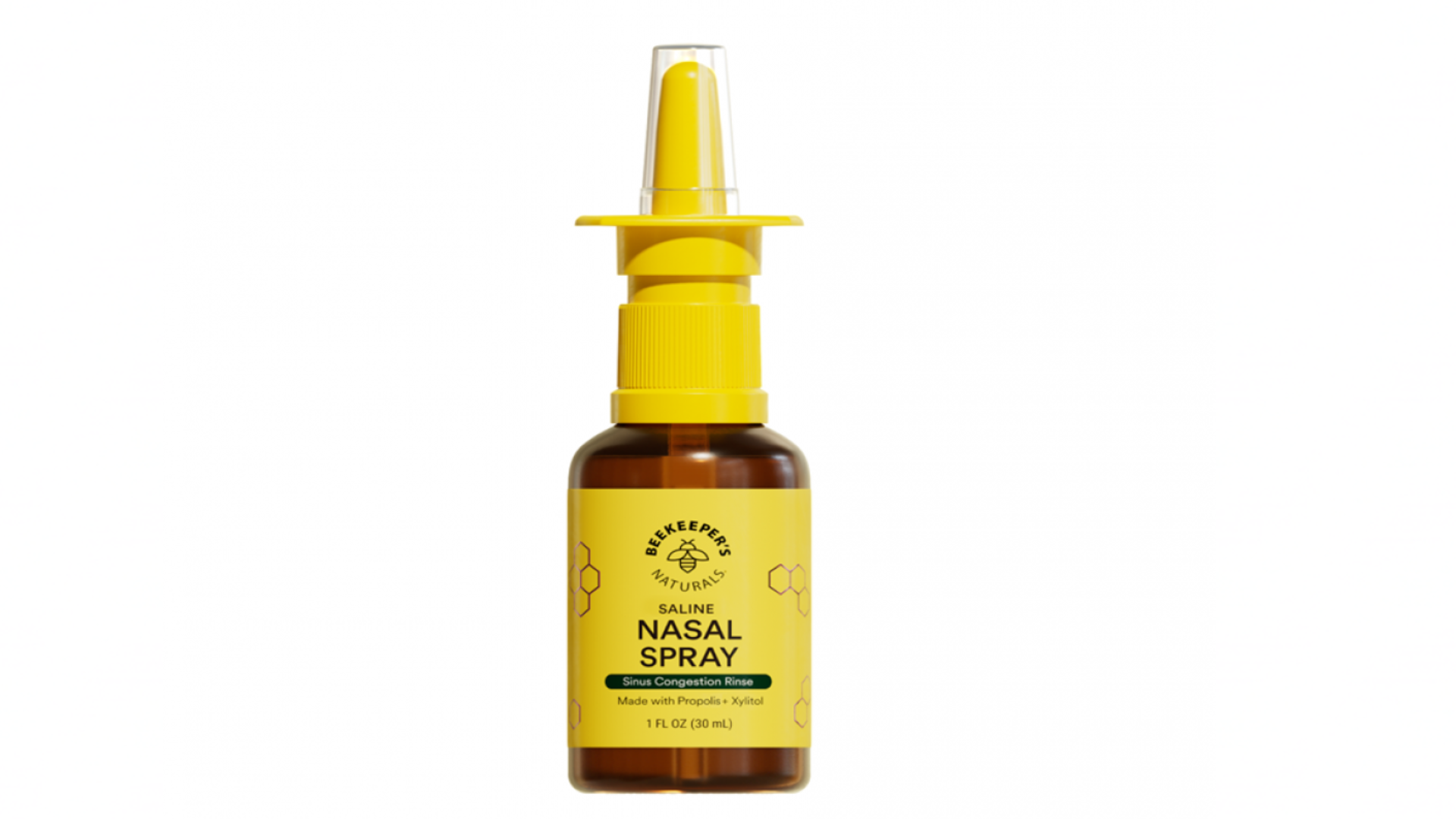 Photo of Beekeeper’s Naturals nasal spray.