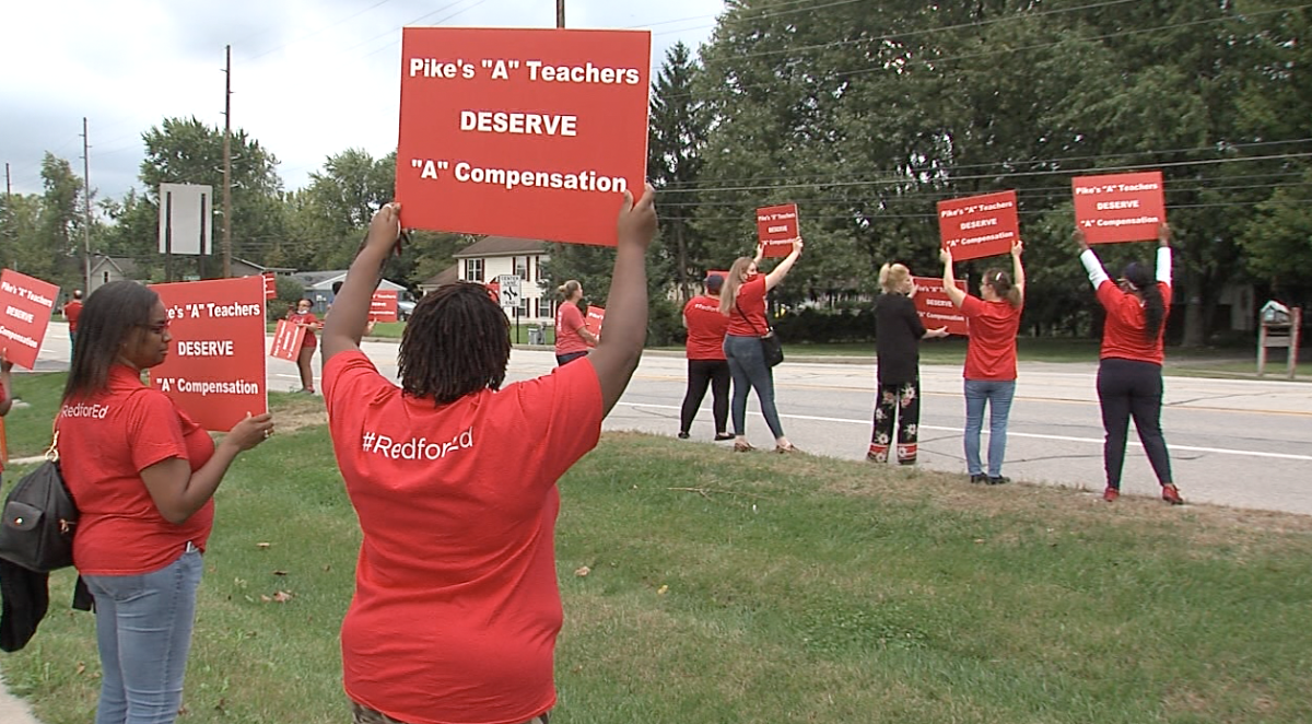 Pike Teachers protesting