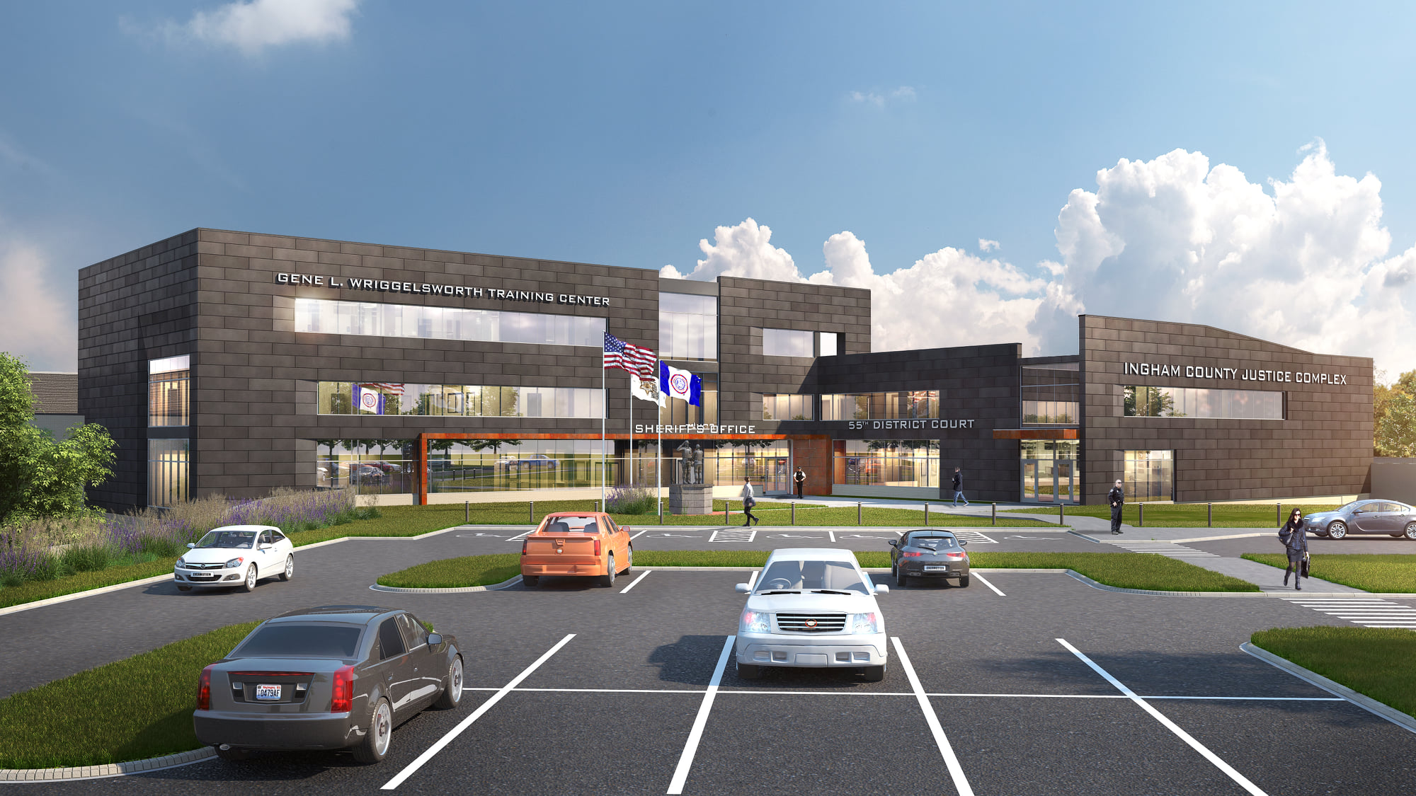 Ingham County Justice Complex rendering
