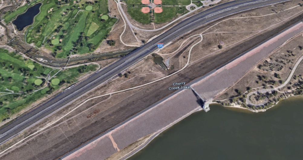 Cherry Creek Reservoir spillway_location of where body was found on May 11 2021