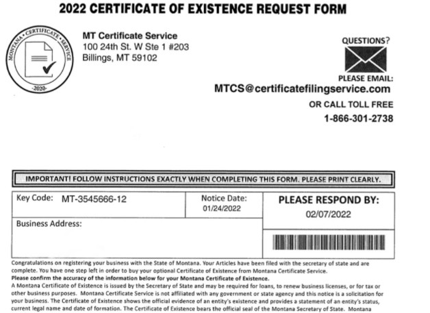 MT Secretary of State refers 'deceptive mailing' to Attorney General's Office - Vimarsana News