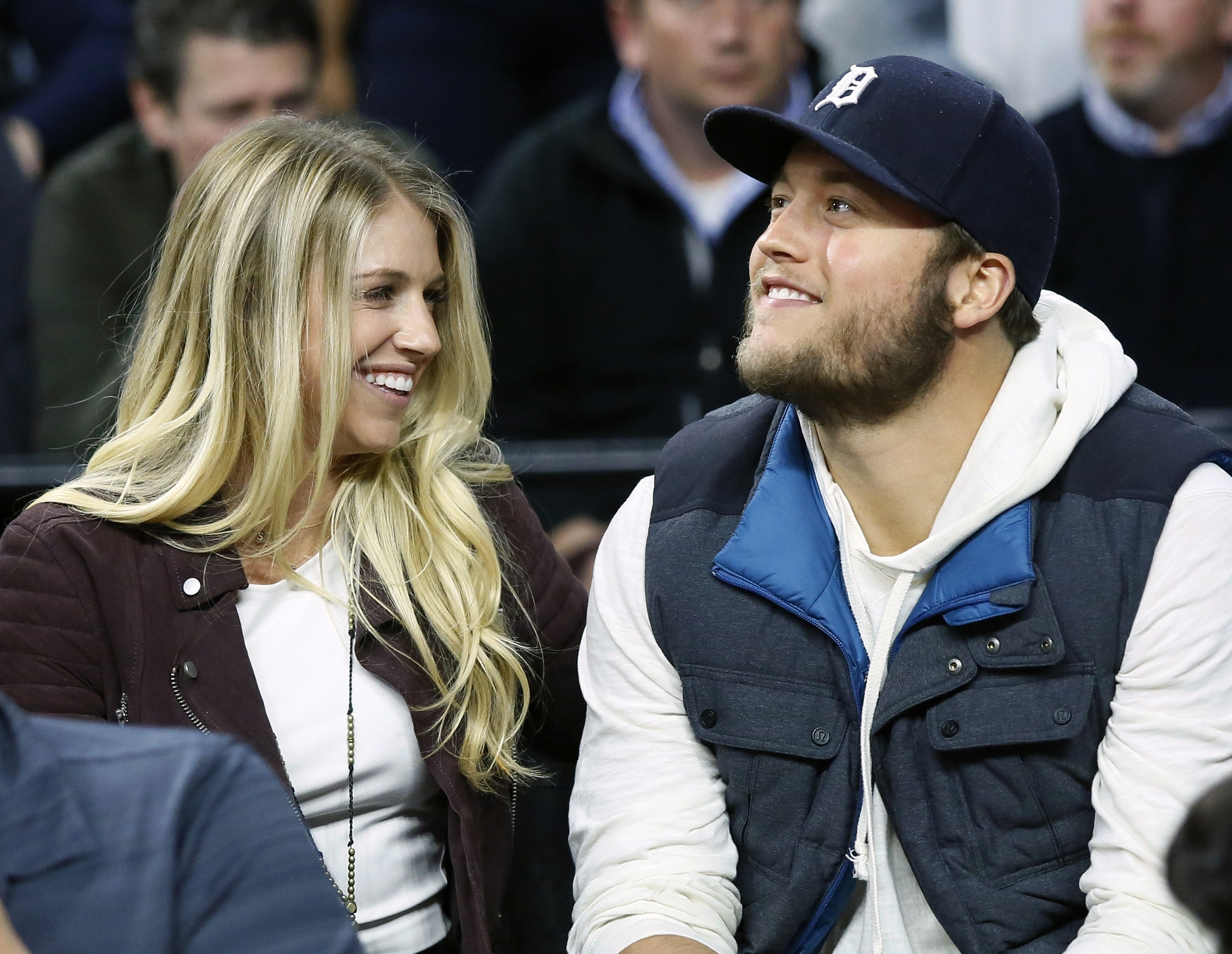 Lions Matthew Stafford Kelly Stafford