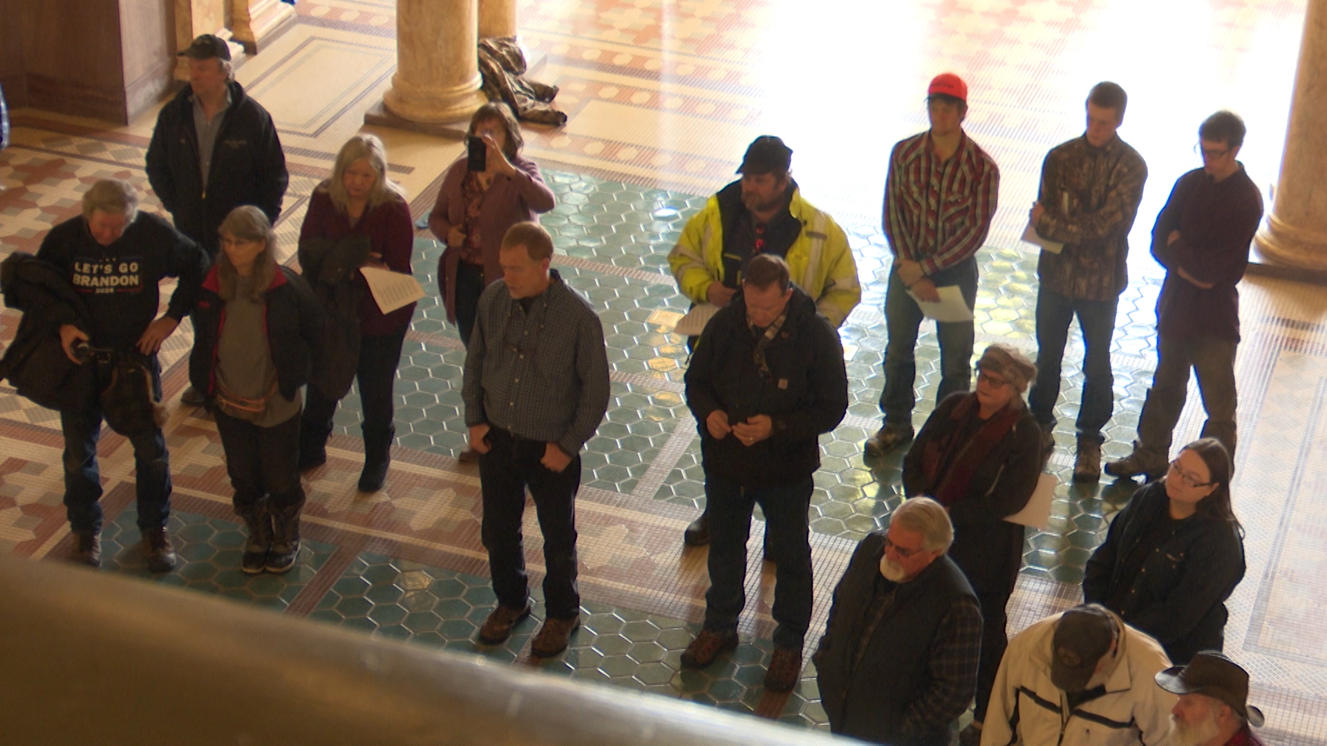 Small group gathered in Helena supporting those jailed for U.S. Capitol riot