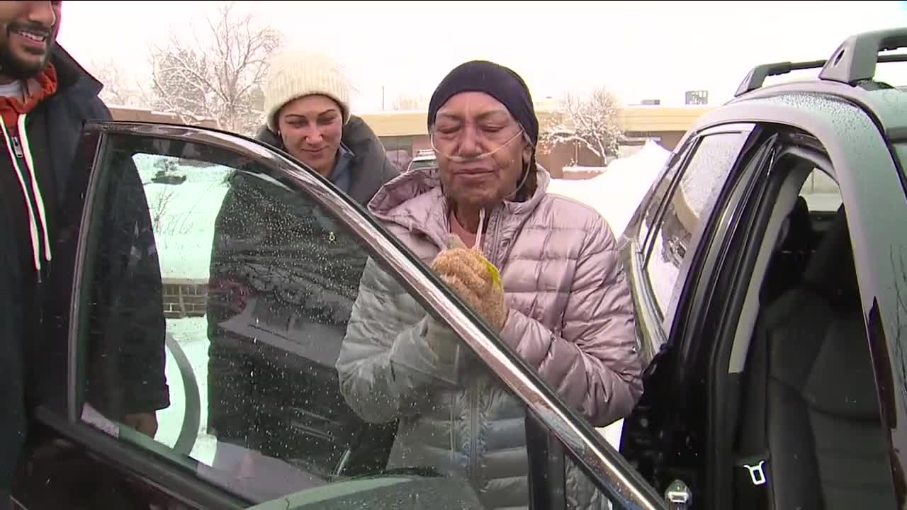 Denver7 Gives delivers car to family that lost everything in the Marshall Fire