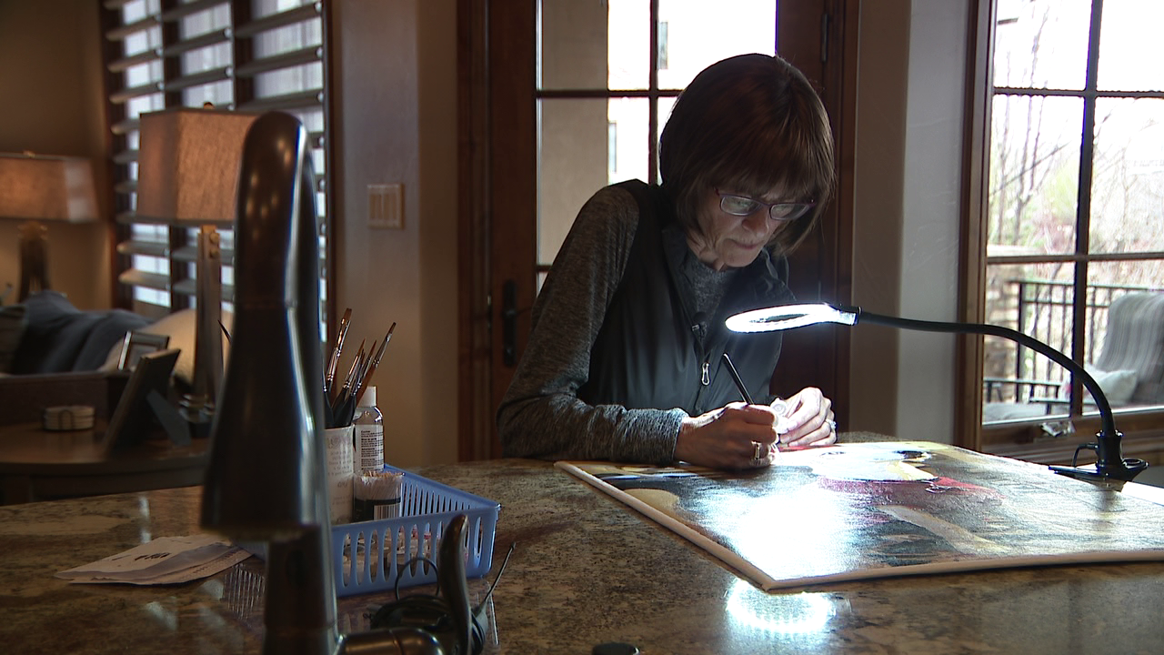 Amy Donegan painting