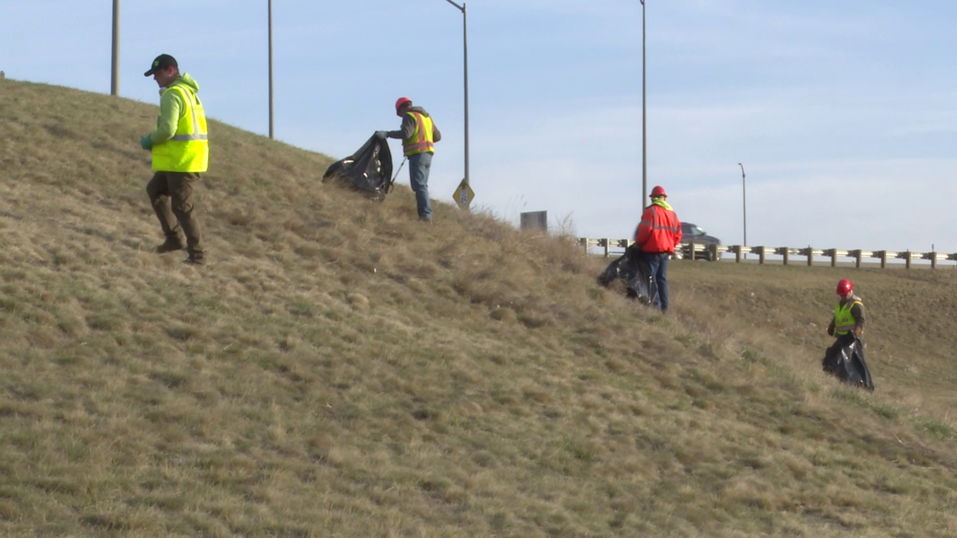 Team cleans up roadside trash in Great Falls