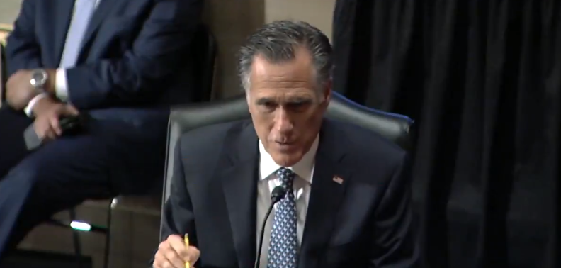 Romney at confirmation hearing