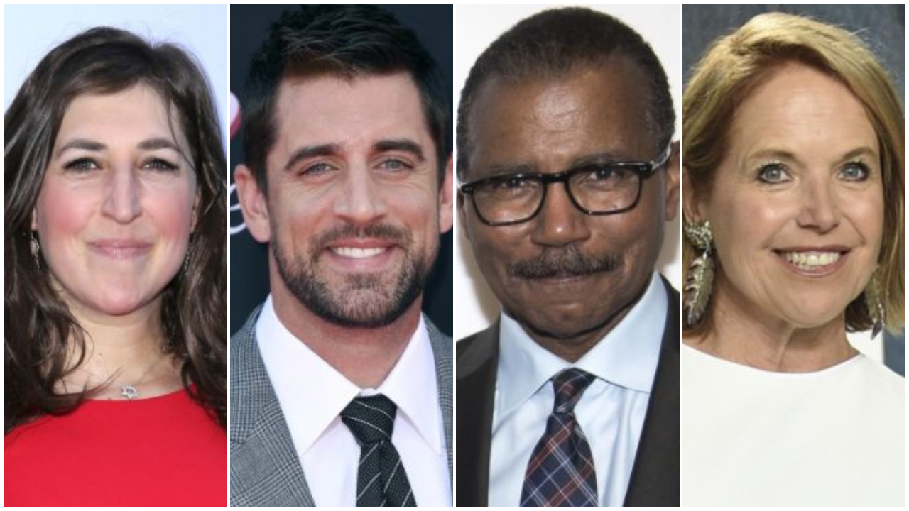 Mayim Bialik, Katie Couric, Aaron Rodgers, Bill Whitaker