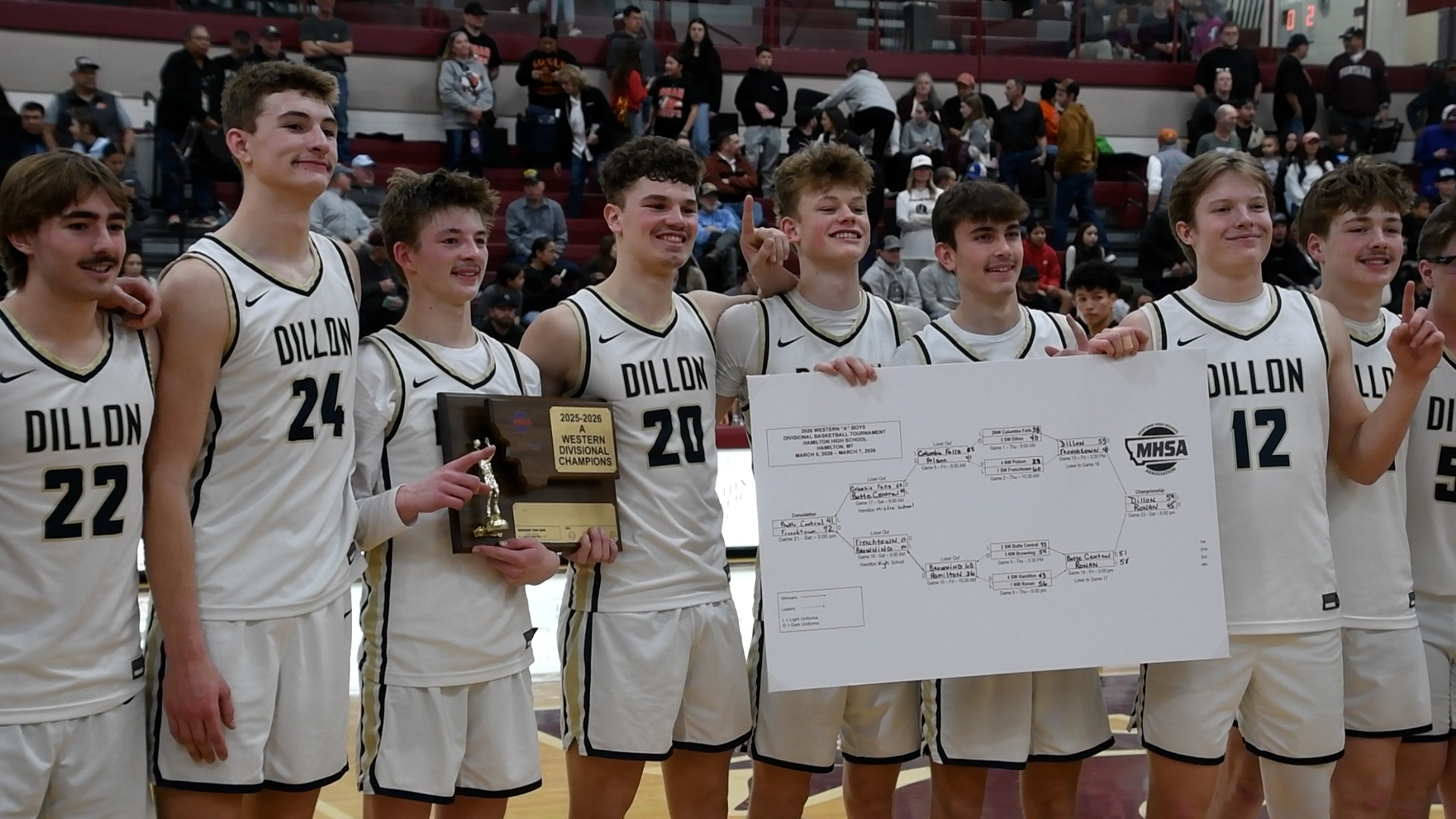 Dillon boys basketball team