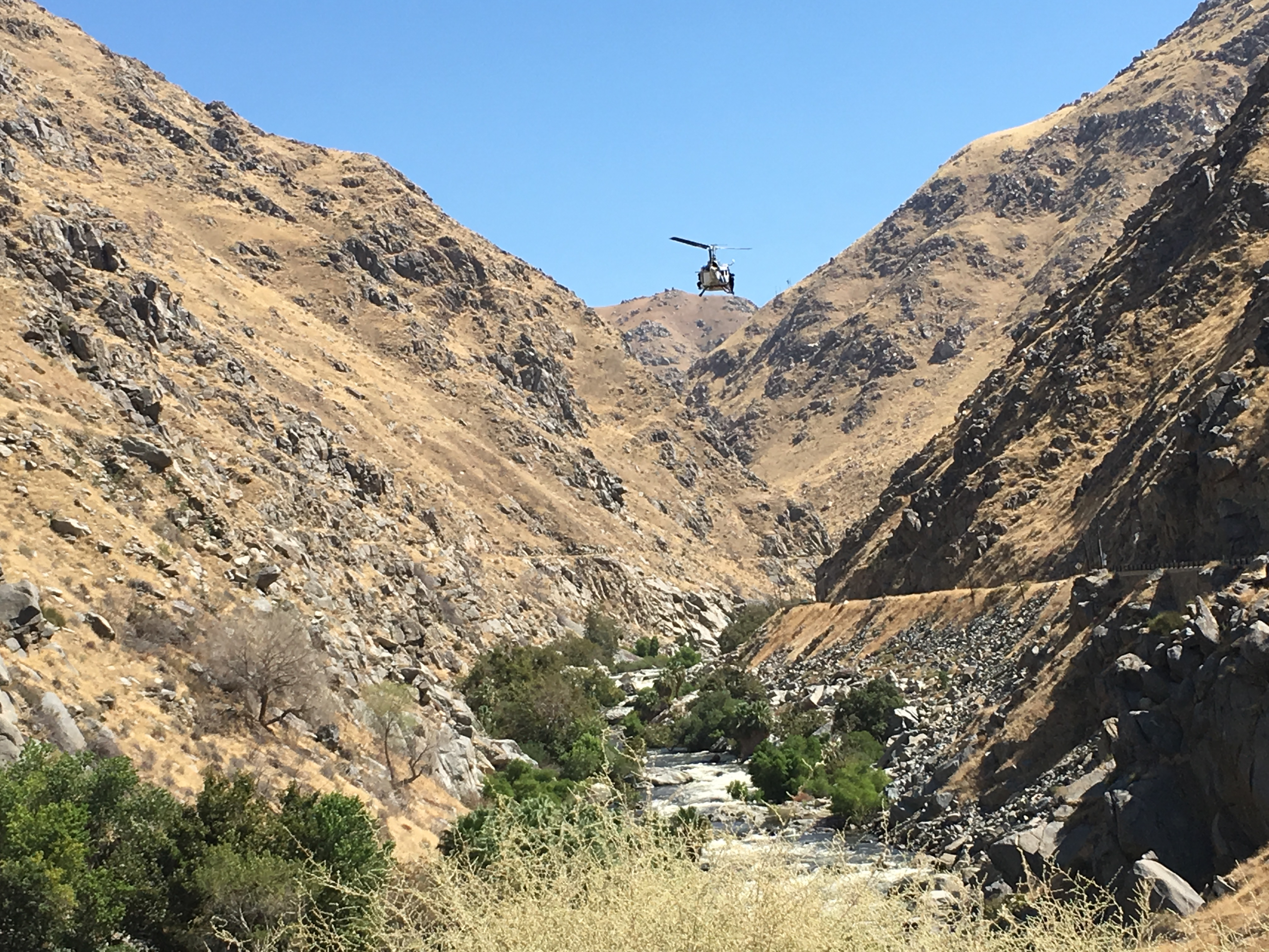 KCSO Search and Rescue looking for missing man in Kern River at the Mouth of the Canyon