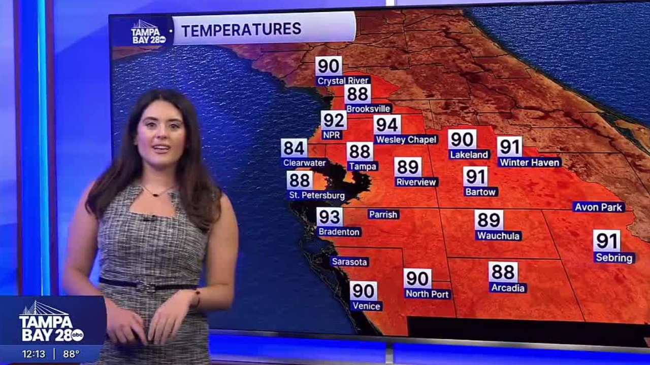 Forecast: Hot with a few isolated PM showers