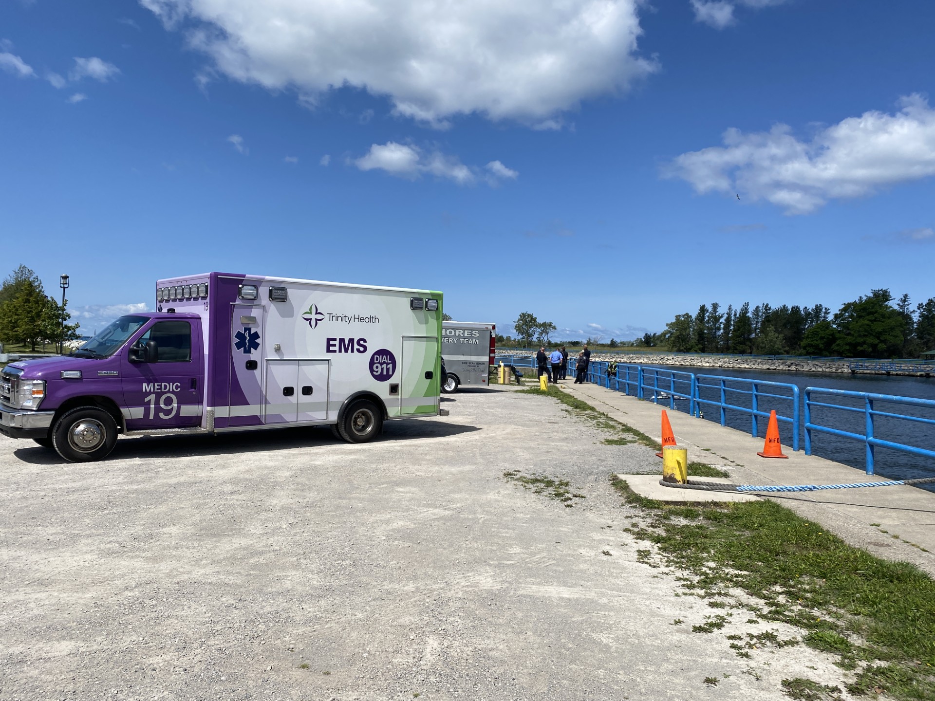 Water Rescue at Muskegon Channel