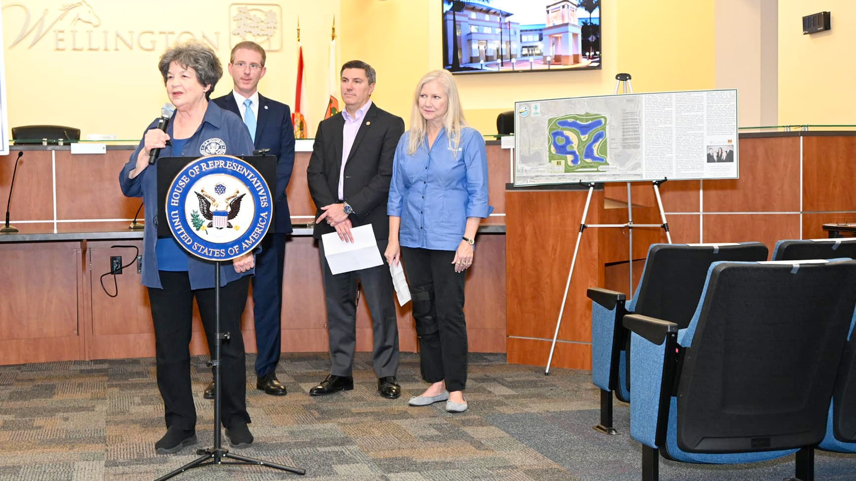 U.S. Rep. Lois Frankel, D-Fla., was in Wellington, on Jan. 25, 2024, to announce the expansion of the village's environmental preserve.