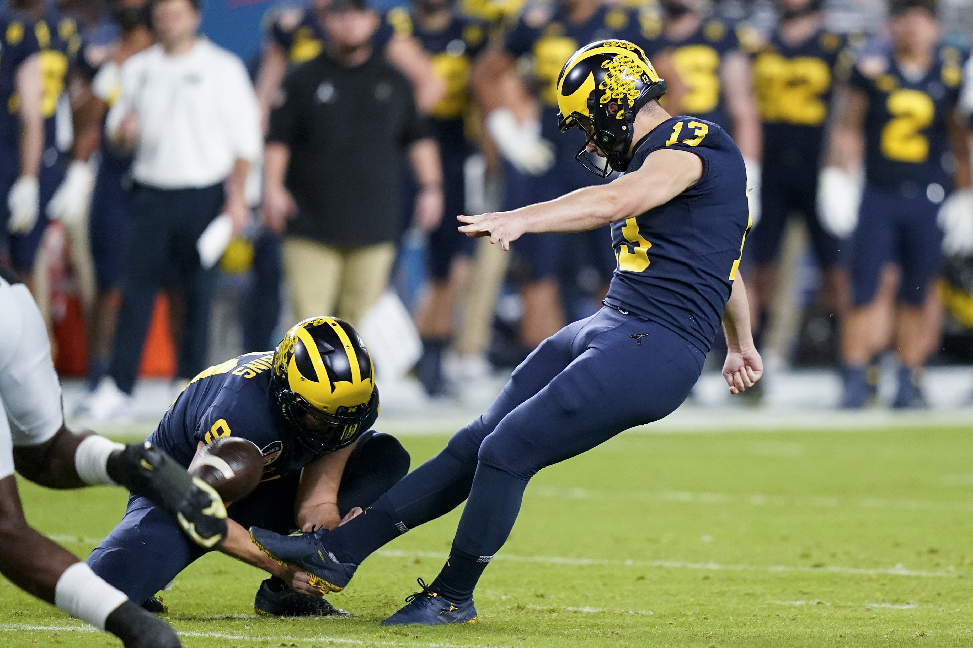 FILE Jake Moody AP Preseason All-America Offense Football