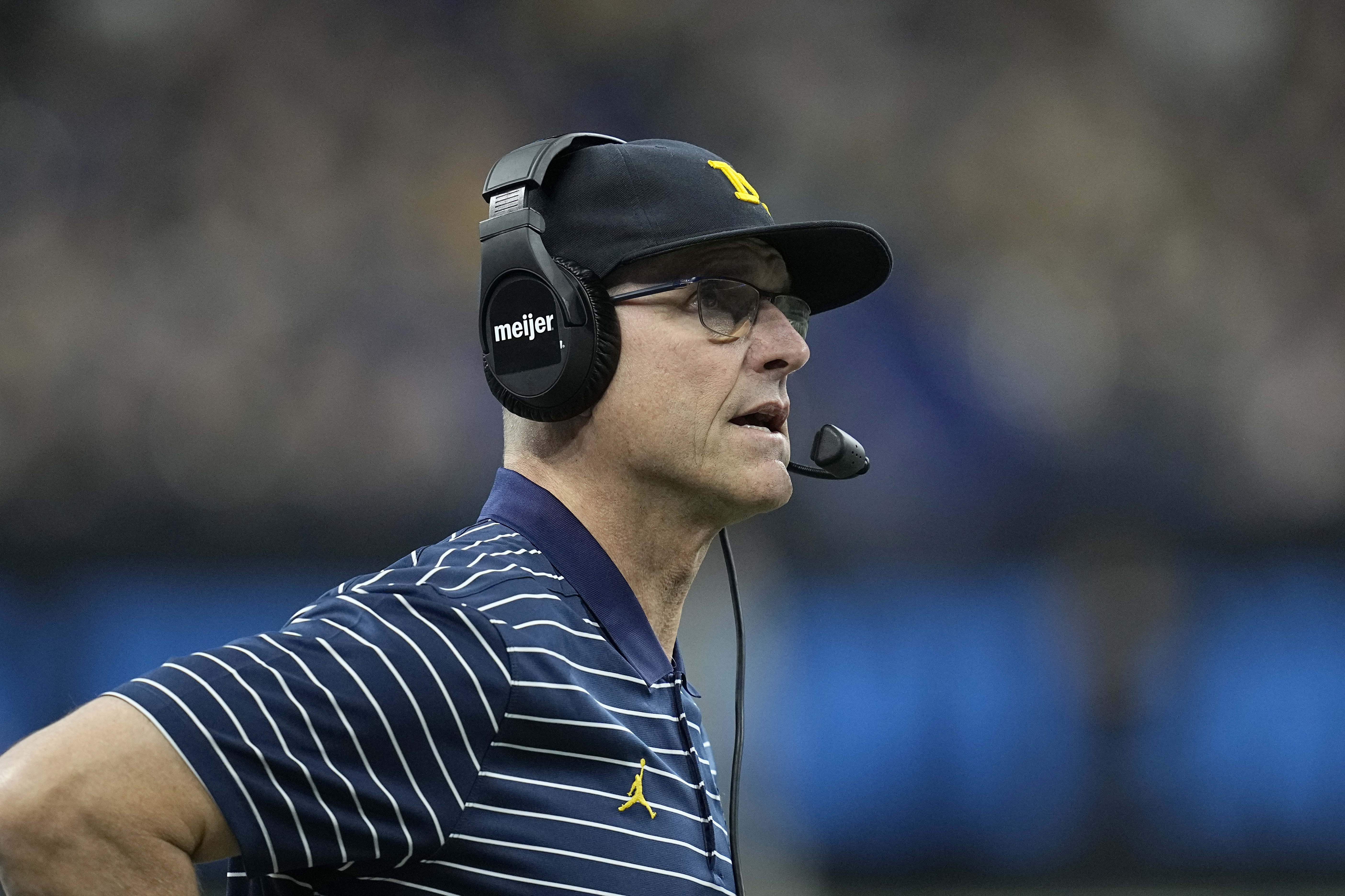 FILE Jim Harbaugh Big Ten Championship Football