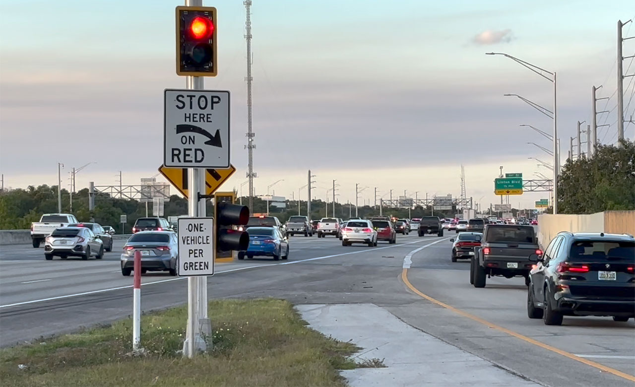 The Florida Department of Transportation has installed 48 ramp signals across the state over the last four years, with 10 of them located in Palm Beach County.