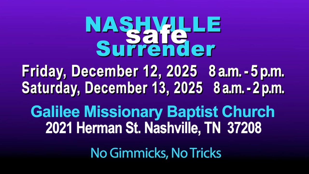 Nashville Safe Surrender 2025