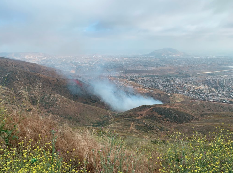 Otay Mesa brush fire
