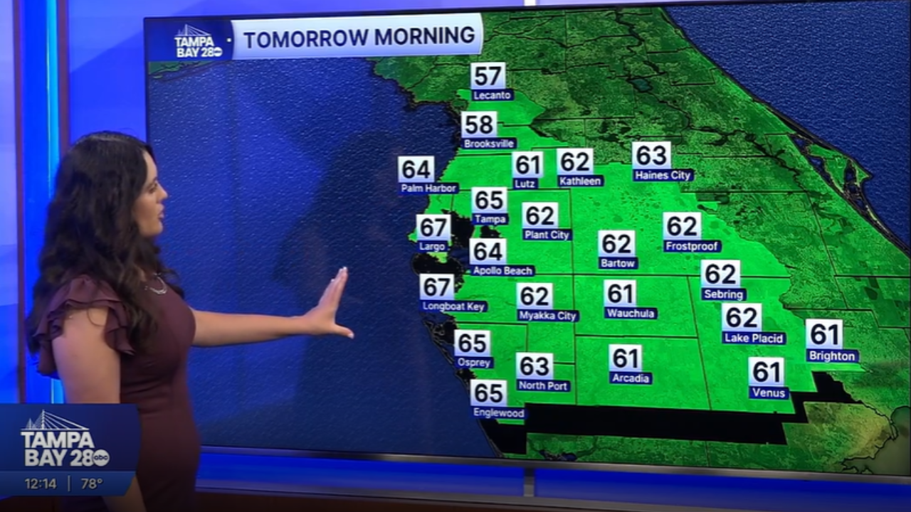 Forecast: Sunny skies with a very isolated chance of afternoon showers
