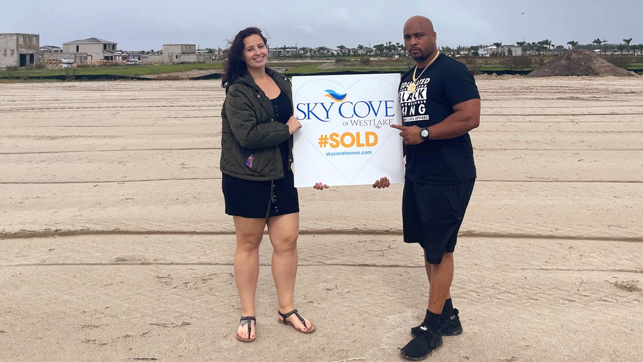Terrance Diaz and his wife secured a home in the Sky Cove development of Westlake after three tries