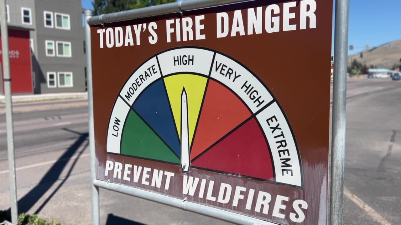 High Fire Danger Sign Missoula